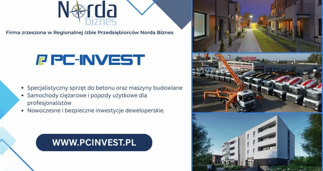 Prezentujemy PC INVEST GROUP — maszyny budowlane i inwestycje deweloperskie