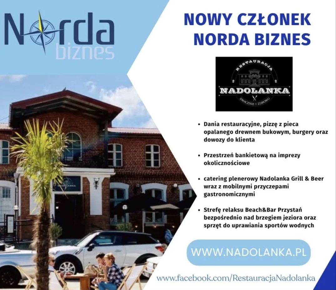 Nowy członek Norda Biznes — Restauracja Nadolanka